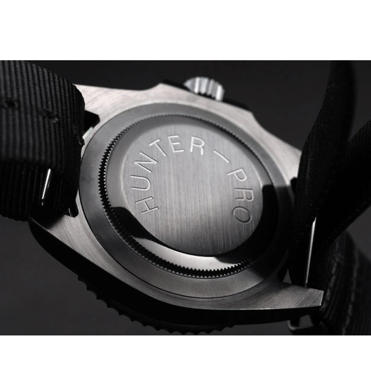 AAA replica watch Black Swiss Fabric Dial Strap Black Submariner Pro-Hunter Rolex 1013